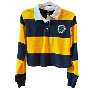 Rowing Blazers Stripe Collared Long Sleeve‎ Rugby Shirt medium NWT